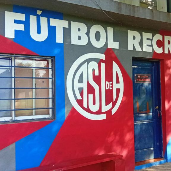 El fútbol recreativo tiene su mural
