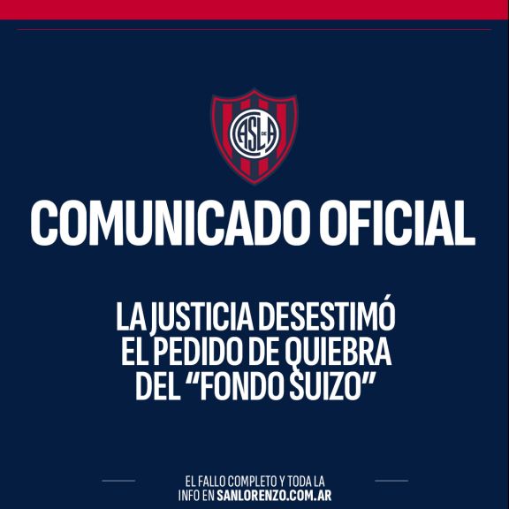 La Justicia desestimó el pedido de quiebra del “Fondo Suizo”